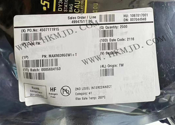 ইন্টিগ্রেটেড সার্কিট চিপ MAX98395EWI 1 চ্যানেল ডিজিটাল ইনপুট ক্লাস ডিজি এম্প্লিফায়ার XFBGA28