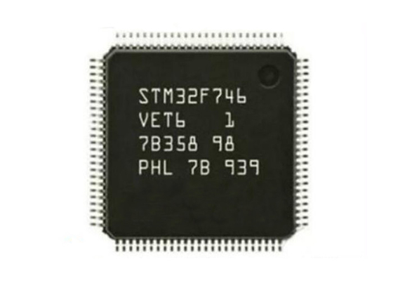 512KB ফ্ল্যাশ মাইক্রোকন্ট্রোলার IC STM32F746VET6 216MHz আর্ম কর্টেক্স M7 MCU 100LQFP