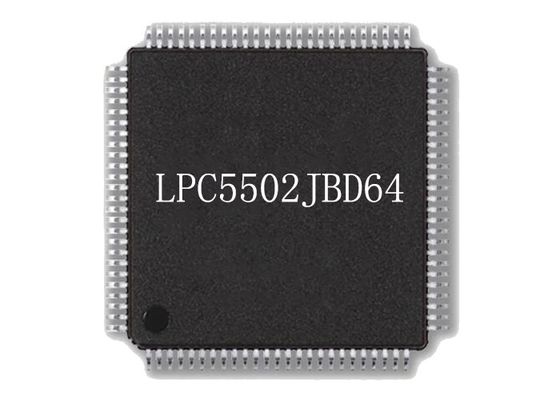 ইন্টিগ্রেটেড সার্কিট চিপ LPC5502JBD64 96MHz মাইক্রোকন্ট্রোলার চিপ HTQFP64 সারফেস মাউন্ট