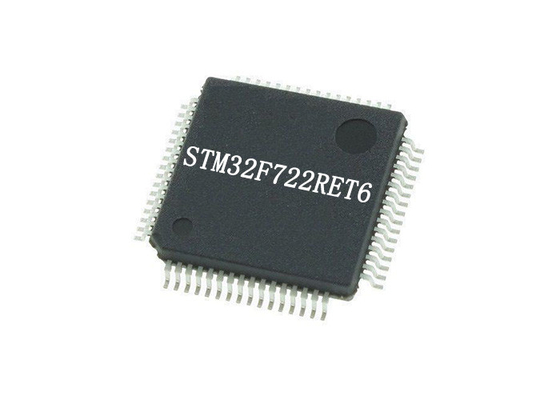 ICs চিপ STM32F722RET6 ARM Cortex-M7 মাইক্রোকন্ট্রোলার IC 64-LQFP প্যাকেজ