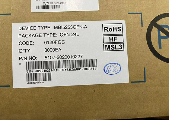 16 চ্যানেল MBI5253GFN-A PWM ধ্রুবক বর্তমান LED ড্রাইভার 24QFN ইন্টিগ্রেটেড সার্কিট চিপ