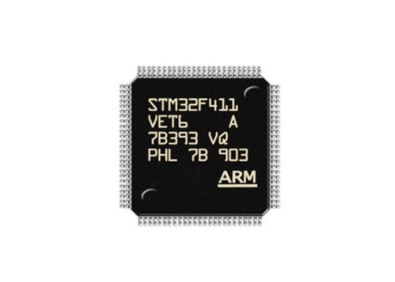 512KB ICs চিপ STM32F411VET6 ARM Cortex-M4 32-বিট মাইক্রোকন্ট্রোলার MCU