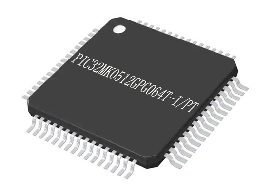 একক কোর PIC32MK0512GPG064T-I/PT মাইক্রোকন্ট্রোলার MCU 64TQFP মাইক্রোকন্ট্রোলার IC
