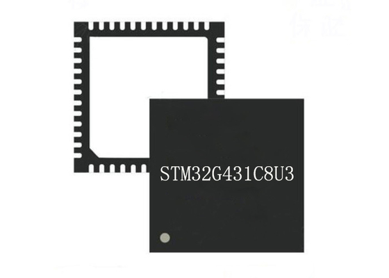 মাইক্রোকন্ট্রোলার MCU STM32G431C8U3 48UFQFN 32Bit একক কোর মাইক্রোকন্ট্রোলার চিপ