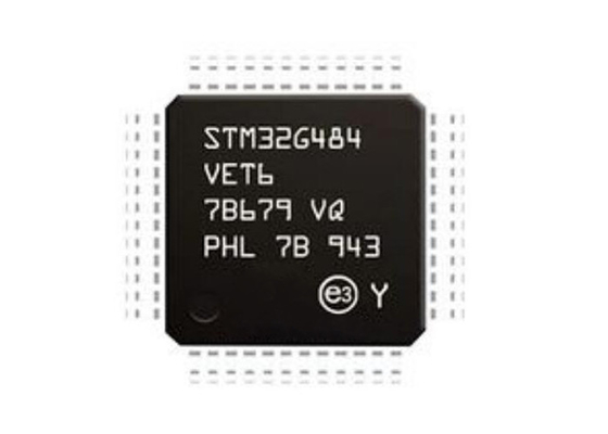 মাইক্রোকন্ট্রোলার IC STM32G484VET6 100LQFP একক কোর মাইক্রোকন্ট্রোলার চিপ 170MHz