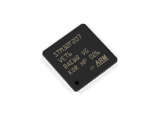 STM32F207VET6 সারফেস মাউন্ট 100-LQFP প্যাকেজ 120MHz 512KB মাইক্রোকন্ট্রোলার IC