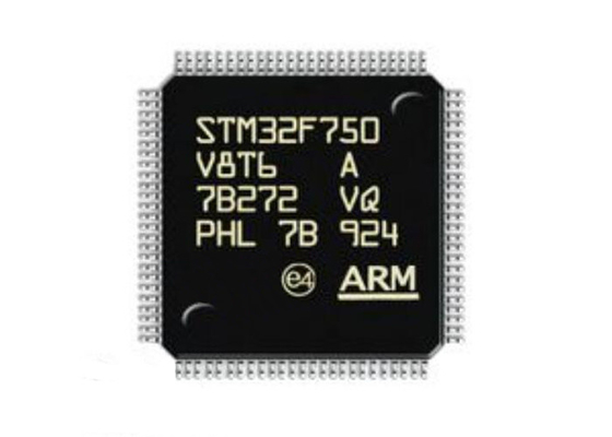 STM32F750V8T6 মাইক্রোকন্ট্রোলার MCU ARM কর্টেক্স-M7 100LQFP মাইক্রোকন্ট্রোলার চিপ