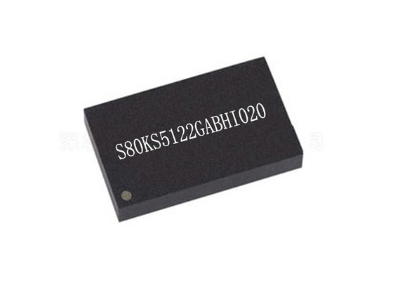 200MHz Pseudo SRAM মেমরি IC S80KS5122GABHI020 FBGA24 ইন্টিগ্রেটেড সার্কিট চিপ