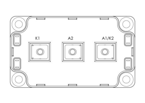 1200V অটোমোটিভ IGBT মডিউল MSCDC450A120AG রেকটিফায়ার ডায়োড অ্যারে মডিউল 450A