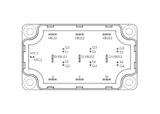 স্বয়ংচালিত IGBT মডিউল MSCSM120TAM16CTPAG 728W বিচ্ছিন্ন সেমিকন্ডাক্টর মডিউল