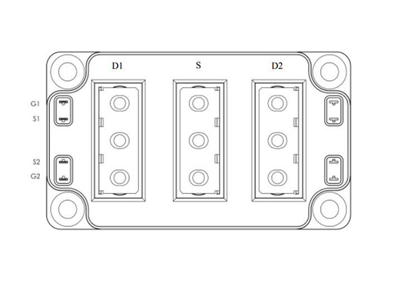 স্বয়ংচালিত IGBT মডিউল MSCSM70DUM017AG 2N-চ্যানেল SiC MOSFET পাওয়ার মডিউল 700V