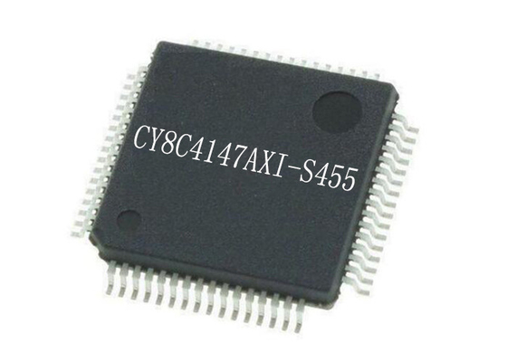 32বিট সিঙ্গেল কোর CY8C4147AXI-S455 মাইক্রোকন্ট্রোলার চিপ TQFP64 48MHz IC চিপস
