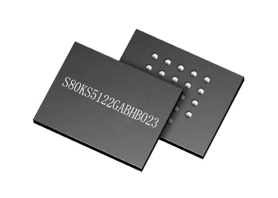মেমোরি আইসি চিপ S80KS5122GABHB023 24-VBGA সারফেস মাউন্ট 200MHz Pseudo SRAM IC