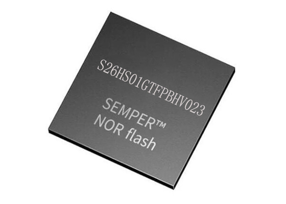 ফ্ল্যাশ বা মেমরি আইসি S26HS01GTFPBHV023 166MHz হাই স্পিড CMO 24-FBGA IC চিপস