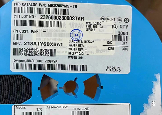 MIC5205YM5-TR 150mA লো-আওয়াজ LDO ভোল্টেজ রেগুলেটর IC SOT-23-5 সারফেস মাউন্ট