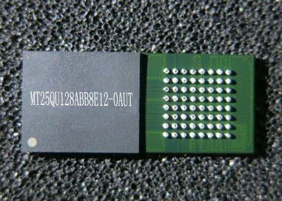 মেমরি চিপস MT25QU128ABB8E12-0AUT 1.8V একাধিক I/O সিরিয়াল ফ্ল্যাশ মেমরি IC 24-TBGA