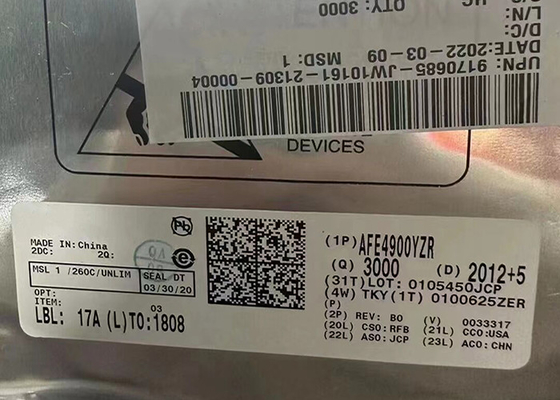 এনালগ ফ্রন্ট এন্ড AFE4900YZR 30-XFBGA ইন্টিগ্রেটেড AFE 1kHz ইন্টিগ্রেটেড সার্কিট চিপ