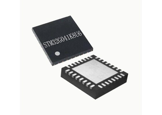 64MHz মাইক্রোকন্ট্রোলার MCU STM32G041K8U6 32Bit মাইক্রোকন্ট্রোলার IC 32-UFQFN একক কোর