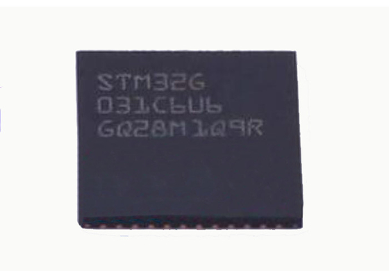 64MHz MCU মাইক্রোকন্ট্রোলার IC STM32G031C6U6 ARM Cortex-M0+ 48-UFQFN