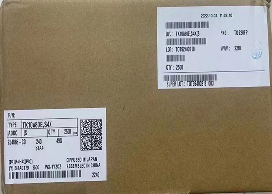 ইন্টিগ্রেটেড সার্কিট চিপ TK10A80E এন-চ্যানেল MOSFETs 800 V 10A ট্রানজিস্টর
