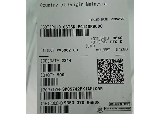 SPC5742PK1AMLQ9R 32-বিট ডুয়াল-কোর 200MHz এমবেডেড মাইক্রোকন্ট্রোলার IC 144-LQFP