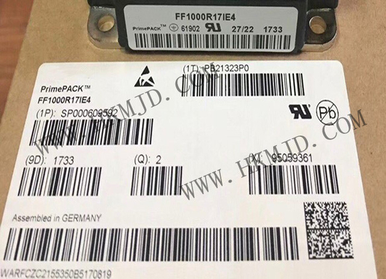 অটোমোটিভ আইজিবিটি মডিউল FF1000R17IE4 প্রাইমপ্যাক 1700V 1000A হাফ ব্রিজ ডুয়াল আইজিবিটি মডিউল