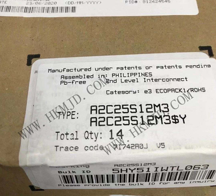 অটোমোটিভ আইজিবিটি মডিউল A2C25S12M3 25A 197W ট্রেঞ্চ গেট ফিল্ড-স্টপ আইজিবিটি মডিউল