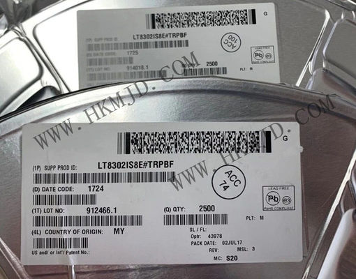 ইন্টিগ্রেটেড সার্কিট চিপ LT8302IS8E 65V 8A সিঙ্ক্রোন স্টেপ-ডাউন কনভার্টার 8-SOIC