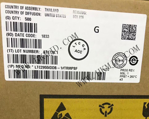 ইন্টিগ্রেটেড সার্কিট চিপ LTC2955IDDB-1 Pushbutton On/Off নিয়ামক