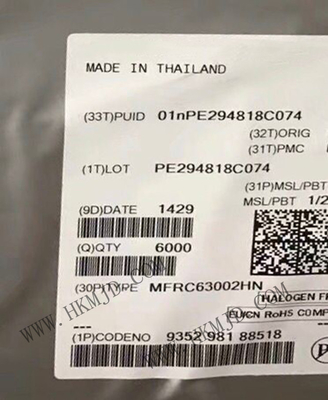 ইন্টিগ্রেটেড সার্কিট চিপ MFRC63002HN 3V RFID ট্রান্সপন্ডার IC 32-VFQFN