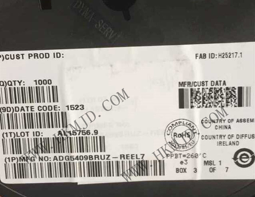 ইন্টিগ্রেটেড সার্কিট চিপ ADG5409BRUZ 14Ohm 4 চ্যানেল মাল্টিপ্লেক্সার TSSOP16