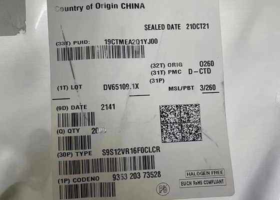 মাইক্রোকন্ট্রোলার MCU S9S12VR16F0CLCR 25MHz S12VR মিশ্র সংকেত মাইক্রোকন্ট্রোলার 32-LQFP