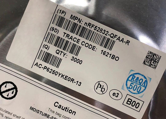 BT IC NRF52832 2.4GHz বহুমুখী BT নিম্ন শক্তি 5.4 SoC QFN-48 মাল্টিপ্রোটোকল SoC