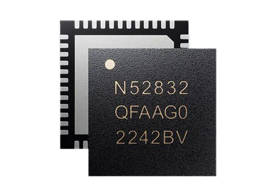 BT IC NRF52832 2.4GHz বহুমুখী BT নিম্ন শক্তি 5.4 SoC QFN-48 মাল্টিপ্রোটোকল SoC