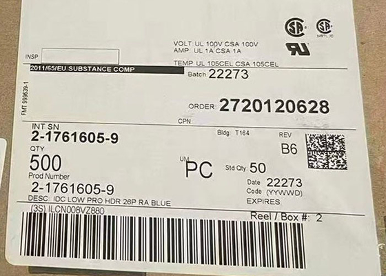 সংযোগকারী 2-1761605-9 ওয়্যার টু বোর্ড সংযোগকারী 26পজিশন রিবন ক্যাবল সংযোগকারী