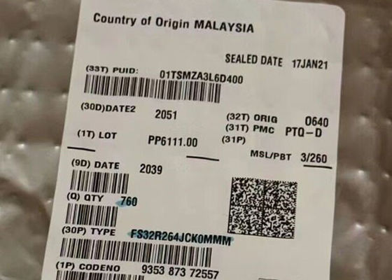 মাইক্রোকন্ট্রোলার এমসিইউ FS32R264JCK0MMM হাই-পারফরম্যান্স রাডারের জন্য 32-বিট মাইক্রোকন্ট্রোলার