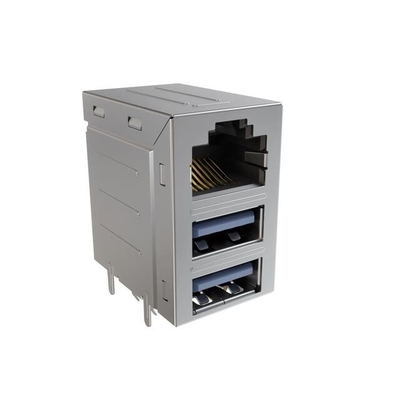 RJE361882305 সংযোগকারী মডুলার জ্যাক সংযোগকারী 8POS কম্বো-স্ট্যাকড সংযোগকারী