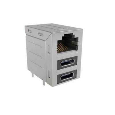 RJE36188330CH সংযোগকারীগুলি কম্বো-স্ট্যাকড সংযোগকারীগুলি 8POS মডুলার জ্যাক সংযোগকারীগুলি