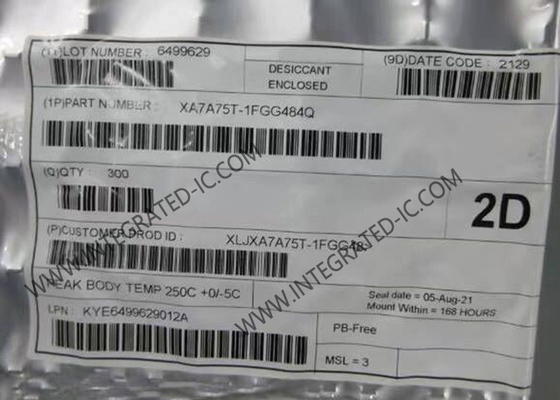 Artix-7 XA লজিক IC XA7A75T-1FGG484Q 75520 LE FPGA - ফিল্ড প্রোগ্রামেবল গেট অ্যারে