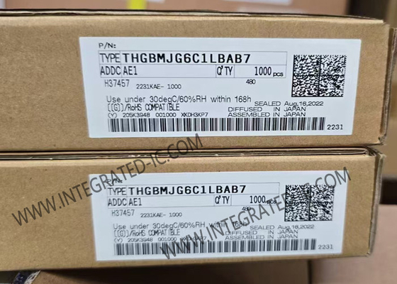 THGBMJG6C1LBAB7 মেমরি আইসি চিপ 3.3V 64G-বিট অটোমোটিভ NAND ফ্ল্যাশ সিরিয়াল ই-এমএমসি মেমরি