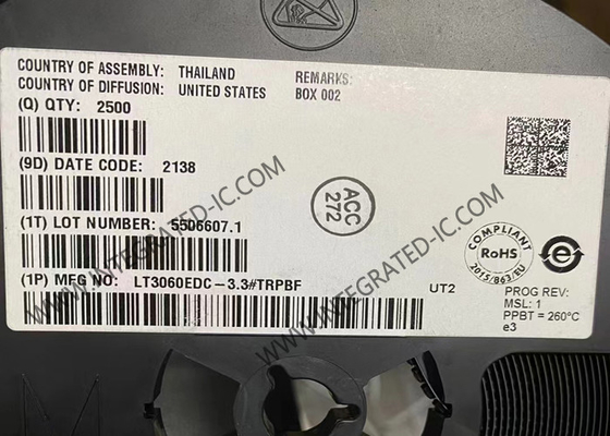 LT3060EDC-3.3 ইন্টিগ্রেটেড সার্কিট চিপ এলডিও লিনিয়ার রেগুলেটর 45V পজিটিভ লিনিয়ার রেগুলেটর