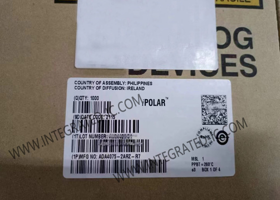 ADA4075-2ARZ ইন্টিগ্রেটেড সার্কিট চিপ 6.5MHz অতি নিম্ন শব্দ পরিবর্ধক কম শক্তিতে