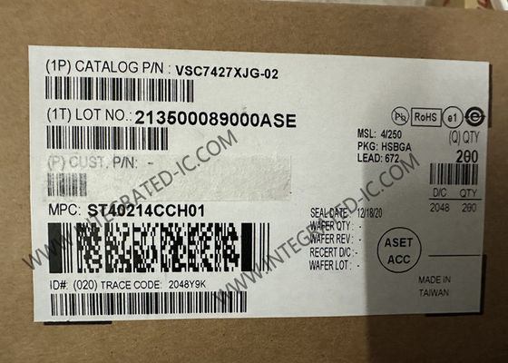ইথারনেট আইসি VSC7427XJG-02 26 পোর্ট গিগাবিট ইথারনেট ম্যানেজড লেয়ার 2 সুইচ আইসি সারফেস মাউন্ট সহ