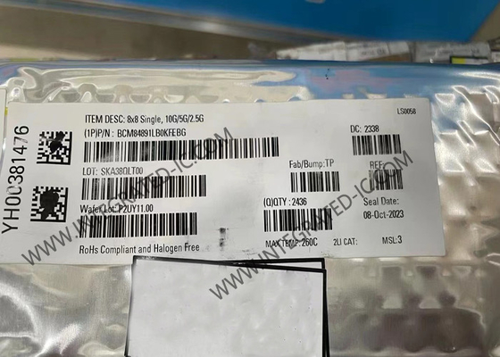 BCM84891LB0KFEBG ইথারনেট আইসি 6A সিঙ্গল পোর্ট ইথারনেট সিএমওএস ট্রান্সিভার আইসি BGA81