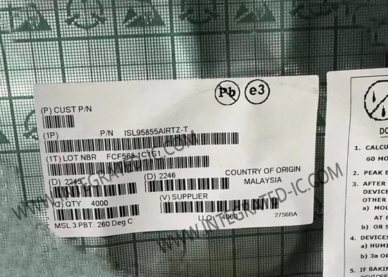 ISL95855AIRTZ ইন্টিগ্রেটেড সার্কিট চিপ 0V থেকে 1.52V ভোল্টেজ নিয়ন্ত্রক IMVP8TM সিপিইউগুলির জন্য