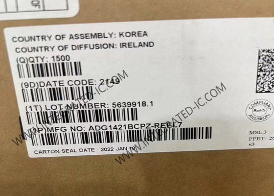 ADG1421BCPZ ইন্টিগ্রেটেড সার্কিট চিপ 2.1Ω iCMOS ডুয়াল SPST সুইচ IC MSOP-10