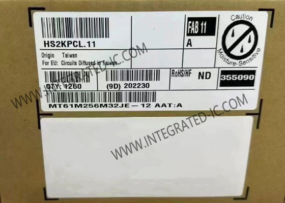 MT61M256M32JE-12 AAT:A মেমরি আইসি চিপ 8Gbit সমান্তরাল GDDR6 SGRAM মেমরি আইসি FBGA-180