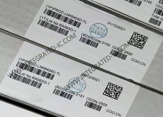 LNK6404D ইন্টিগ্রেটেড সার্কিট চিপ শক্তি-কার্যকর সঠিক প্রাথমিক-পার্শ্ব নিয়ন্ত্রণ সিভি / সিসি সুইচার