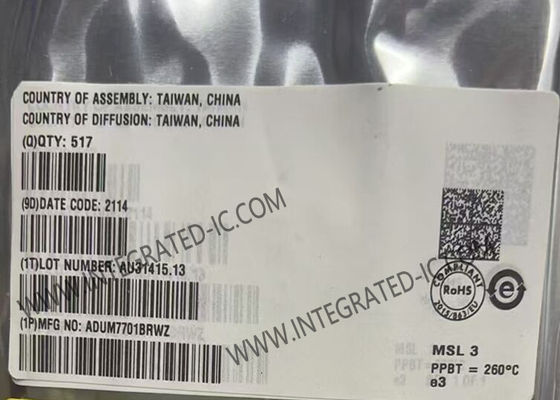 ADUM7701BRWZ ইন্টিগ্রেটেড সার্কিট চিপ 16 বিট আইসোলেটেড সিগমা ডেল্টা মডুলেটর