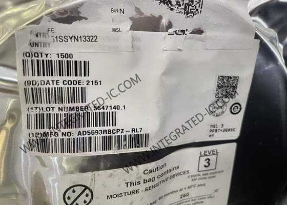 8 চ্যানেল AD5593RBCPZ ইন্টিগ্রেটেড সার্কিট চিপ LFCSP-16 ডিজিটাল টু অ্যানালগ কনভার্টার